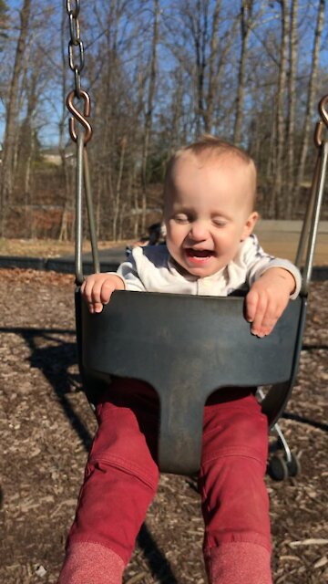 Baby boy giggles!