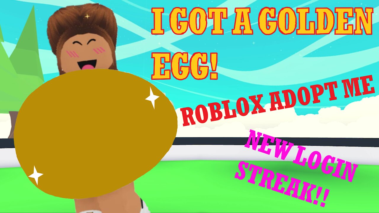 I GOT A GOLDEN EGG! Roblox Adopt Me Star Rewards+New Login Streak!