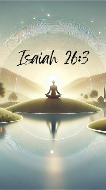 Isaiah 26:3 - You will keep in perfect peace those whose minds are steadfast, because they trust...