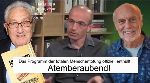 Das Programm zur Tötung der Menschheit, offiziell enthüllt.