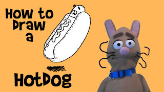 How to Draw a Hot Dog