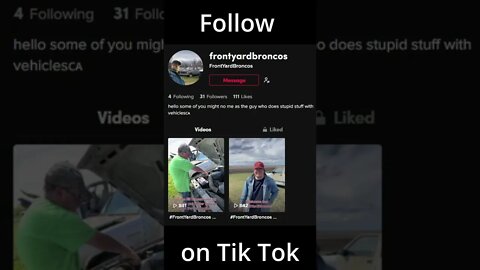 follow frontyardbroncos on tik tok #shorts