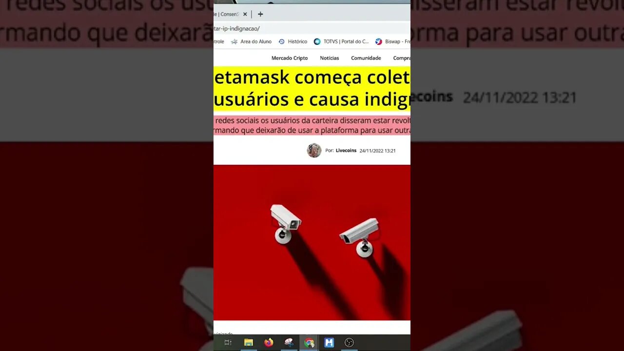 METAMASK VAI REPORTAR TODAS SUAS COMPRAS E VENDAS.