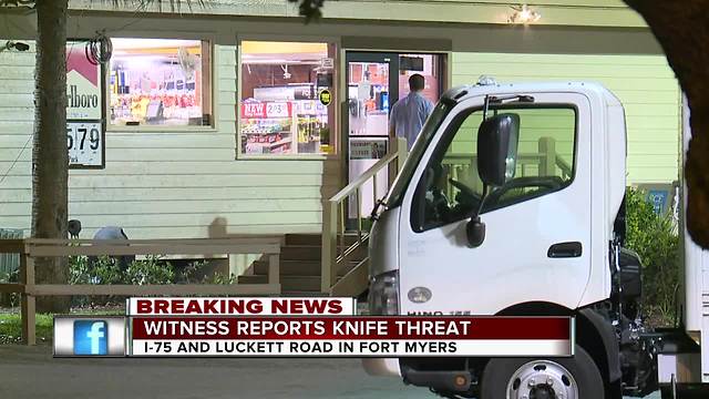 Possible knife threat reported at Fort Myers truck stop