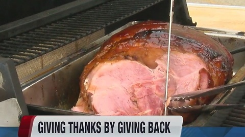 Maxgiving tradition provides ham for all