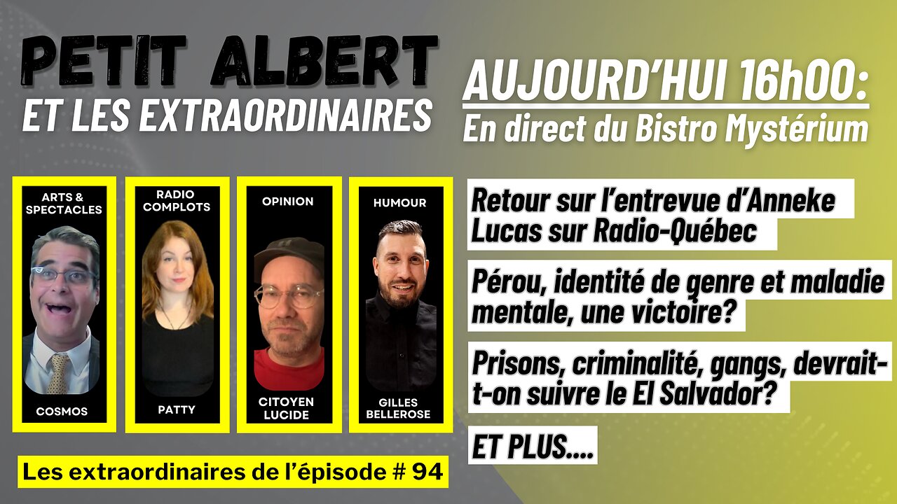 Petit Albert et les extraordinaires Épisode #94 Mercredi le 15 mai