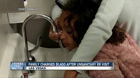 Family charged $1,400 after unsanitary ER visit
