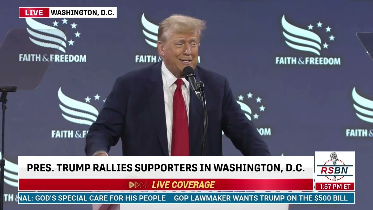 FULL SPEECH: President Trump Keynotes the Faith and Freedom Coalition's "Road to Majority" - 6/22/24
