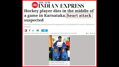 India: Youngster (24) dies while playing hockey from a cardiac arrest