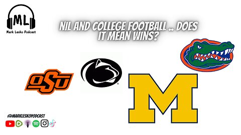 NIL money in college football || Mark Lesko Pod clips #collegefootball #nil