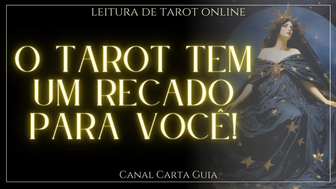 🤩 VOCÊ PRECISA OUVIR ESSA MENSAGEM DO TAROT! 🤩 🌟 LEITURA ONLINE DE TAROT🌛