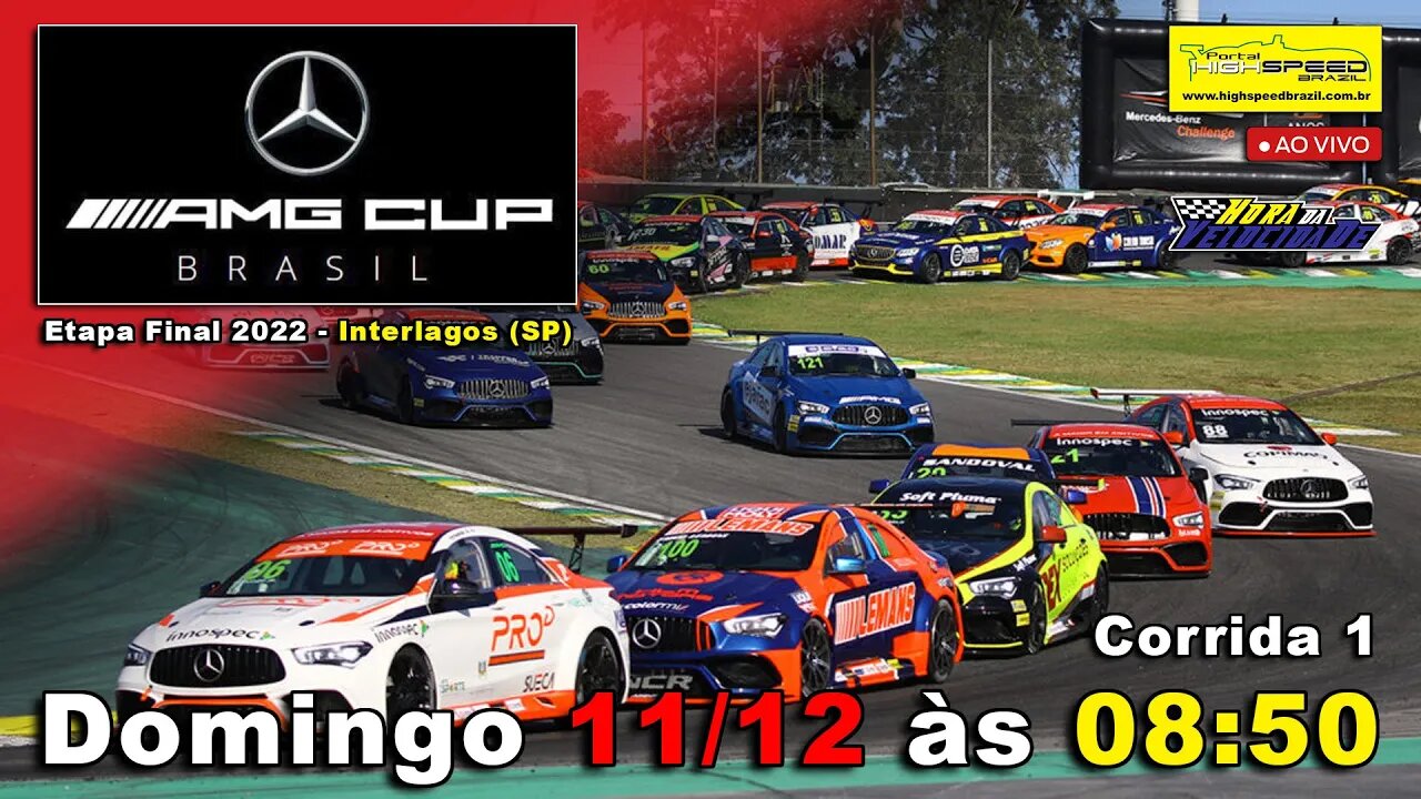 AMG CUP BRASIL | Corrida 1 | 8ª Etapa - Final 2022 - Interlagos (SP) | Ao Vivo