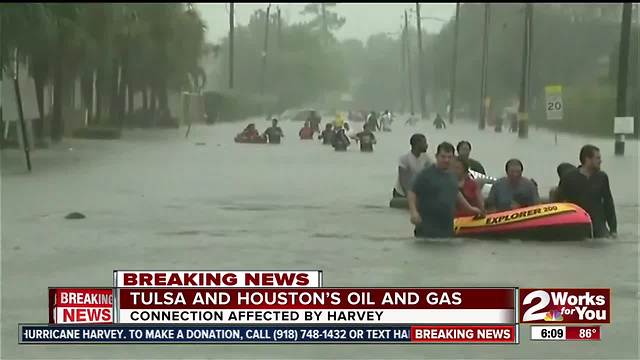 Tulsa oil and gas companies monitoring the historic flooding in Houston