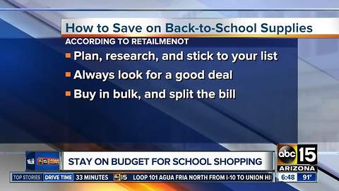 How to stay on budget while school shopping