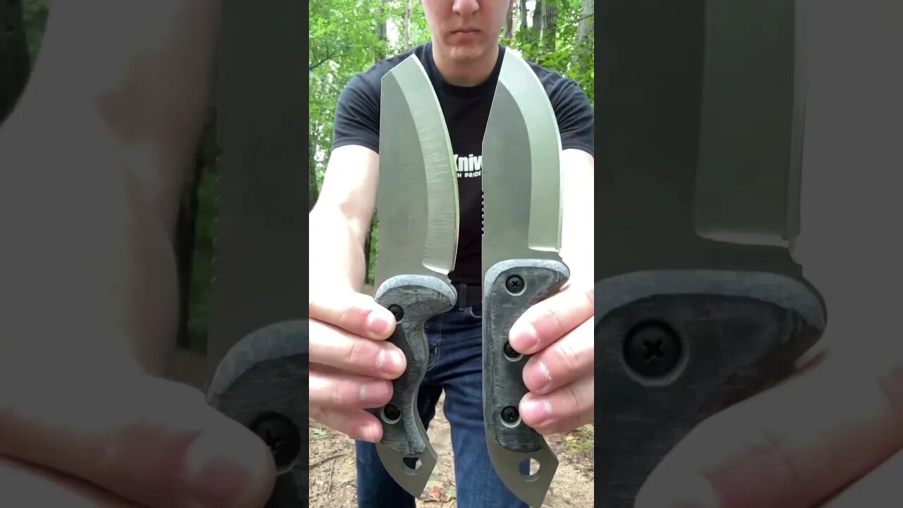 DOUBLE TROUBLE: 2023 Tuatara & Sheepsfoot in Midnight Black G-10! | Shed Knives #shedknives #shorts