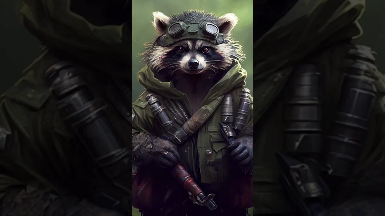 The smart raccoon - AI generated images #midjourney