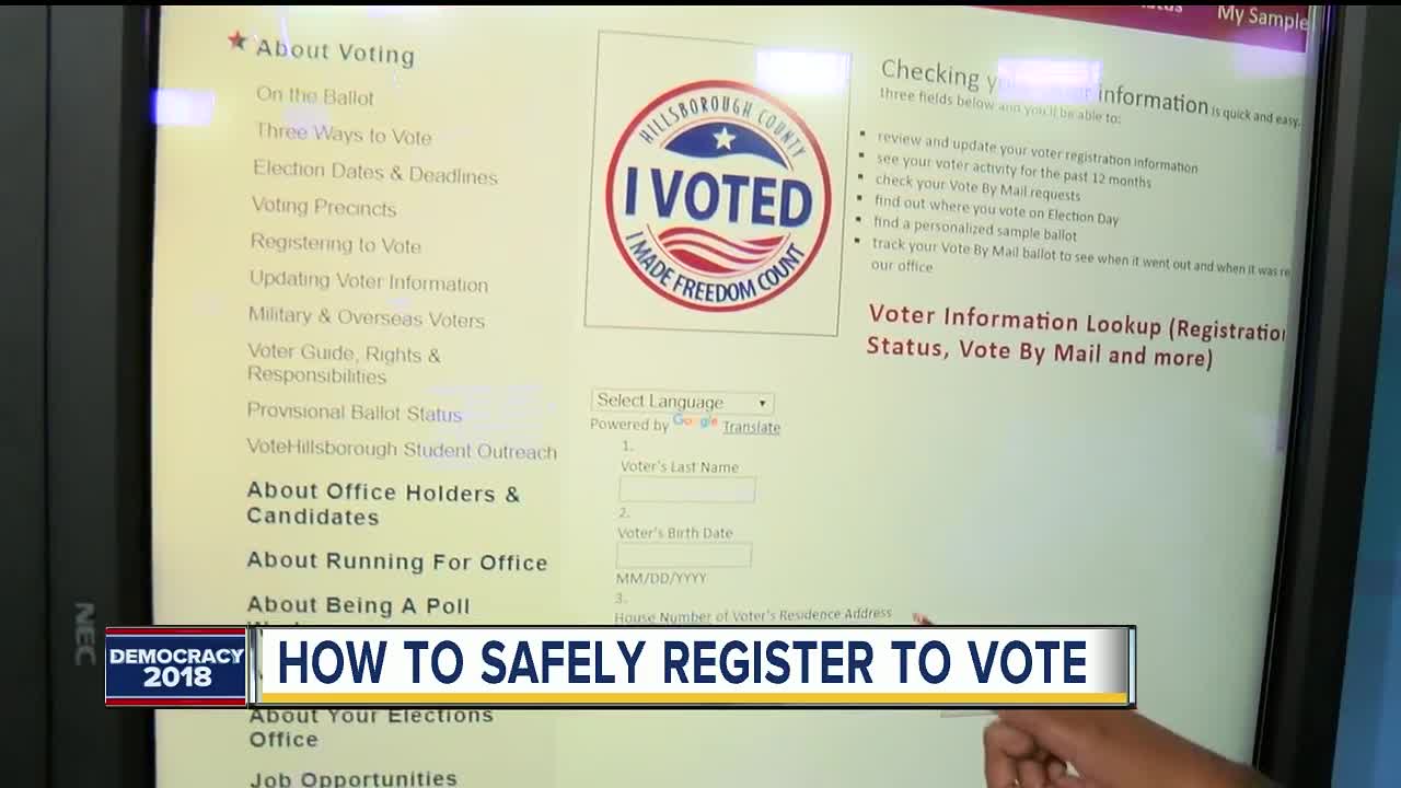 How to safely register to vote