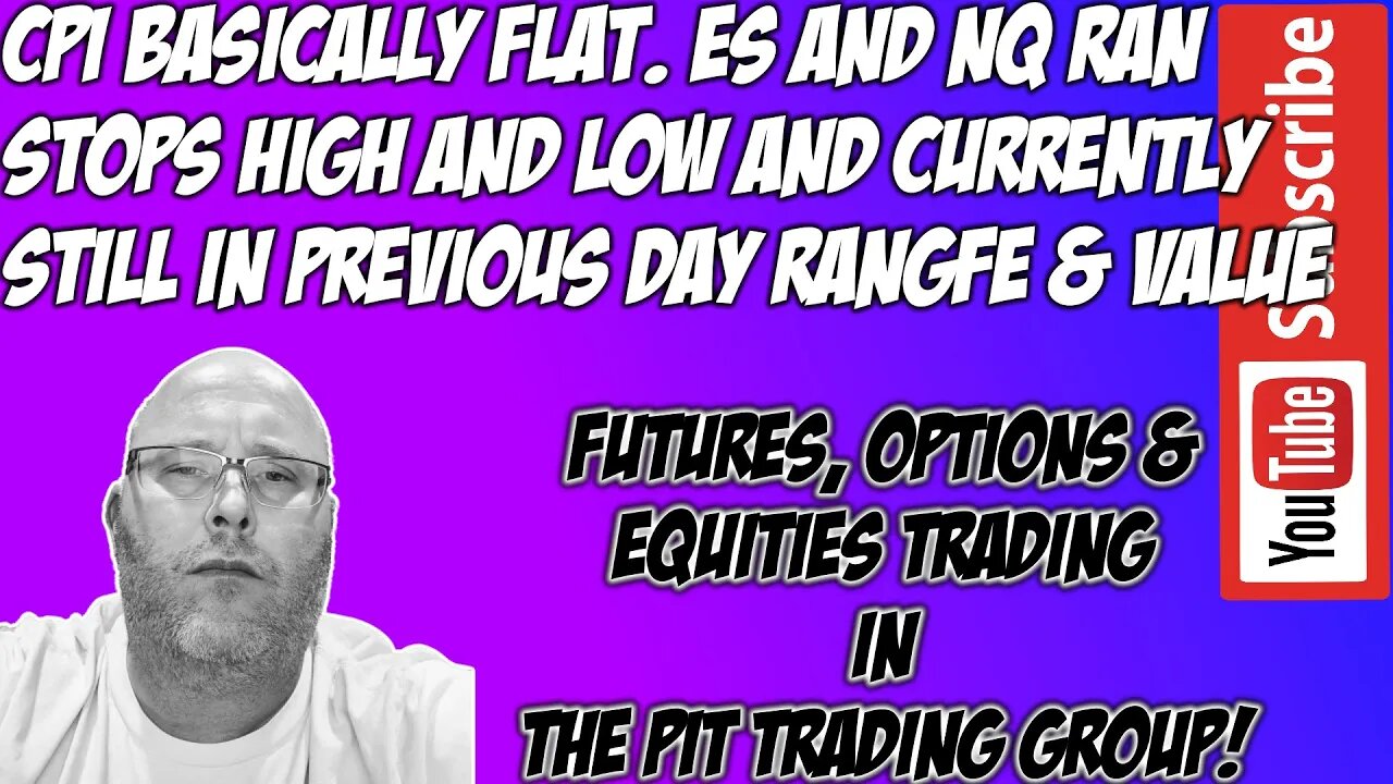 ES E-mini S&P500 & NQ NASDAQ 100 - RTH Futures Live Stream - The Pit Futures Trading