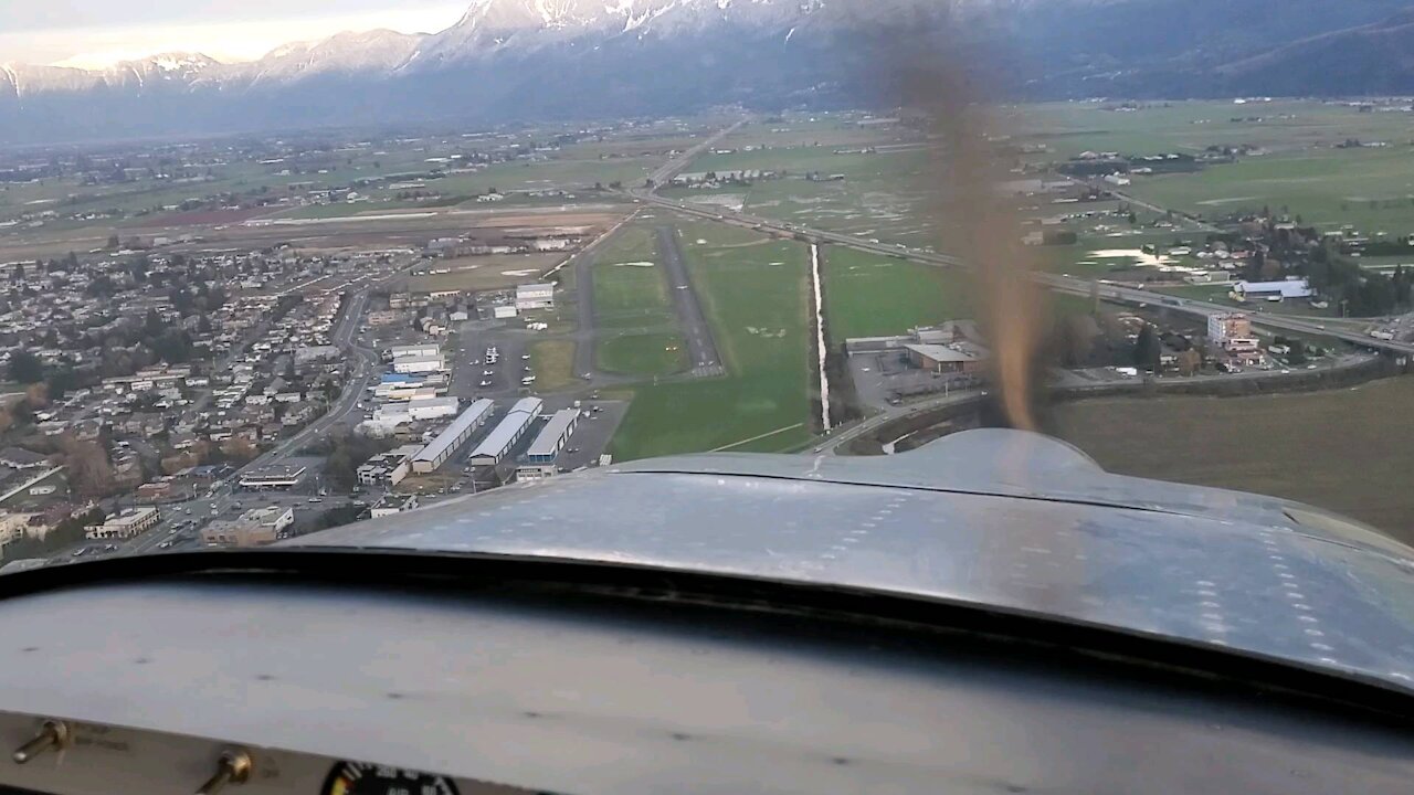 RV-7A Sideslip Approach to Runway 07, Chilliwack, BC