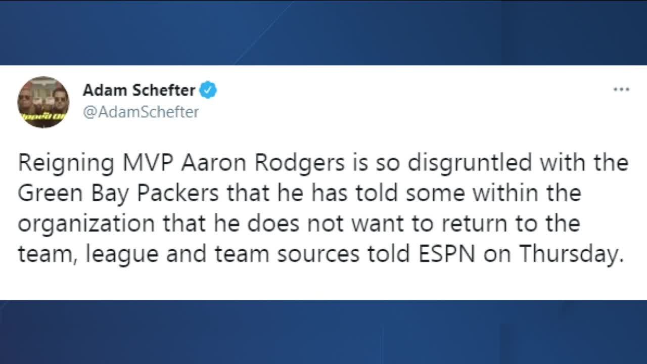 Packers QB Aaron Rodgers 'disgruntled' with team, does not want to return, reports say