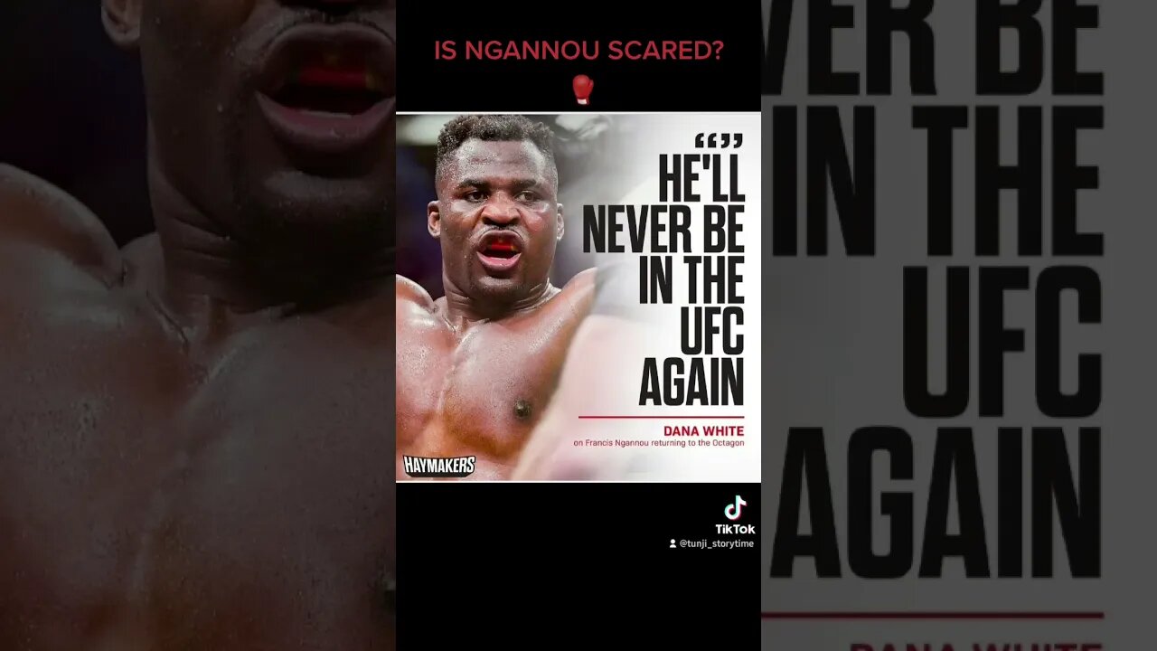 IS NGANNOU SCARED? 🥊#shorts #youtubeshorts #UFC #danawhite