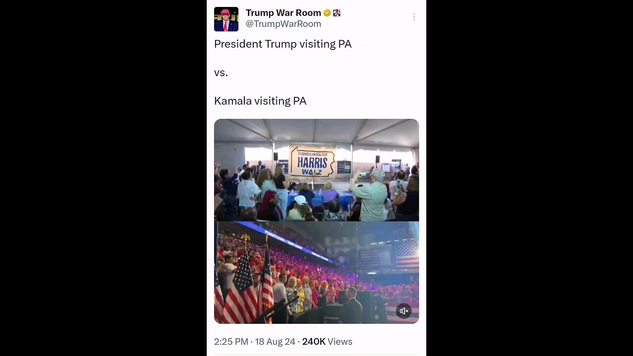 President Trump visiting PA VS. Kamala visiting PA