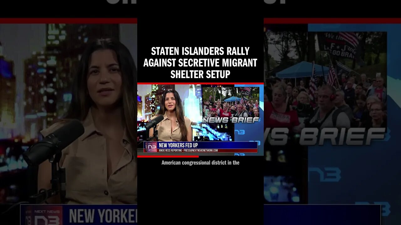 Staten Islanders Rally Against Secretive Migrant Shelter Setup