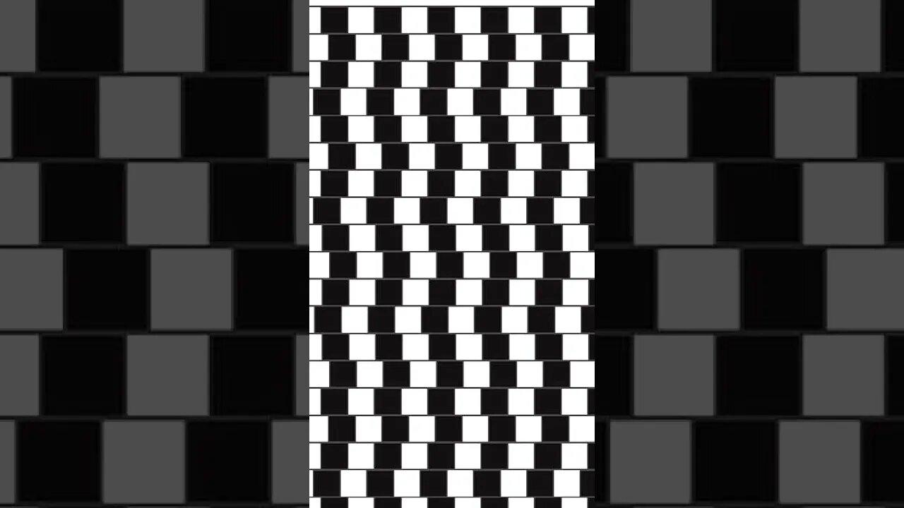 Cafe wall Optical Illusion