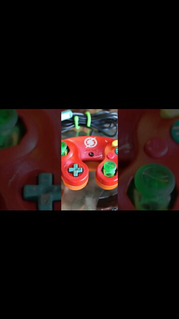 Custom GameCube Battle Damaged Samus Aran Controller #shorts #nintendo #nintendogamecube