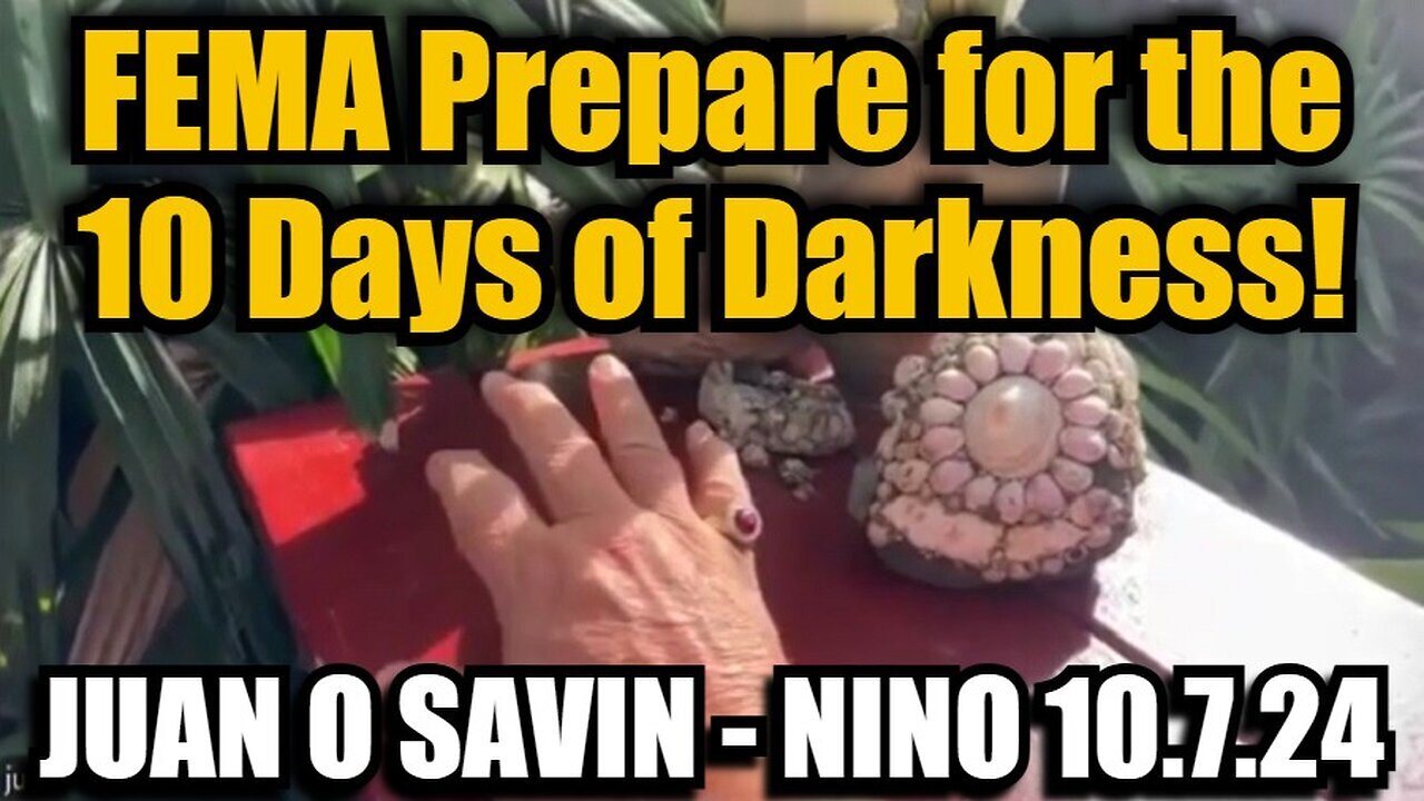 Joan O Savin Shocking Revelation: FEMA Prepare for the 10 Days of Darkness!