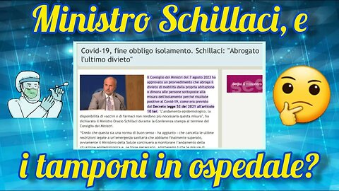 Schillaci : "Fine quarantena per i positivi, via l'ultimo divieto!"