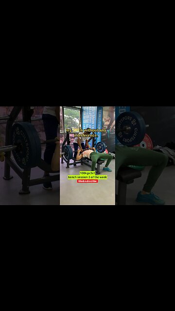 100KG Bench How to Spot #shorts #youtubeshorts #shortsvideo #shortsfeed #trendingshorts #gym #short