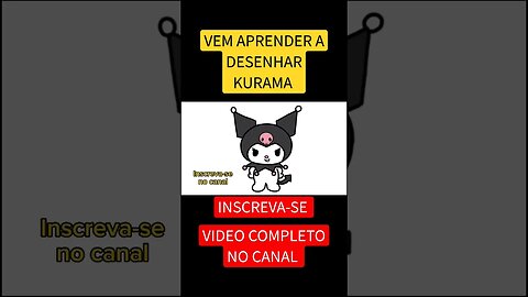 COMO DESENHAR KUROMI- HELLO KITTY #desenho #shorts #short #kurama #hellokitty