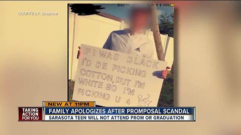 Sarasota student, family apologize for racial 'promposal' that prompted district investigation