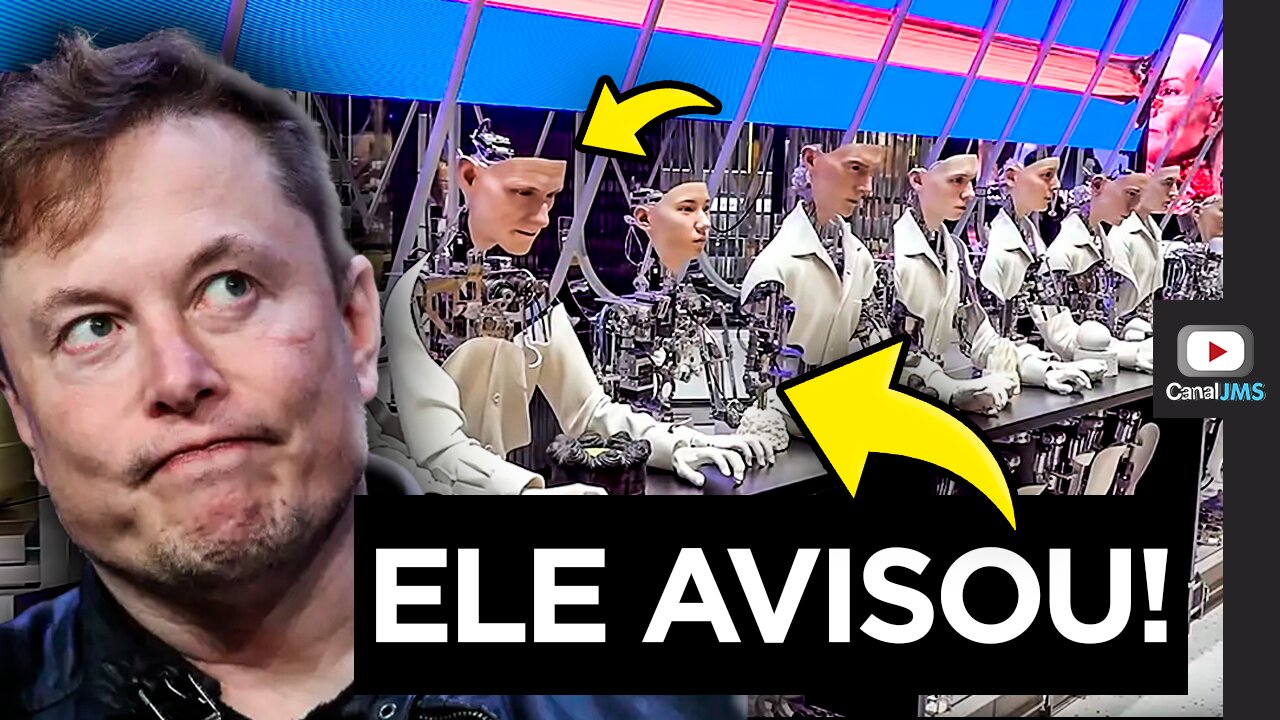 Processo de PRODUÇÃO EM MASSA de ROBÔS HUMANOS COMEÇOU! Elon Musk AVISOU!