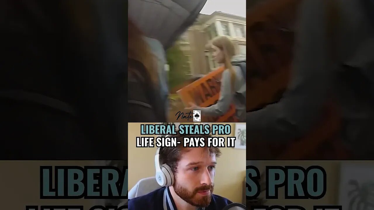 Girl gets ARRESTED For Stealing A Man’s Pro-Life Sign