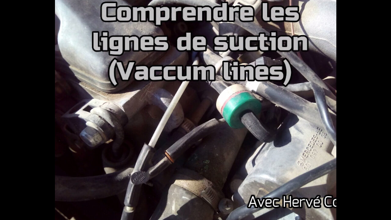 Mercedes Benz W124 - Comprendre les lignes d´aspiration suction vaccum lines