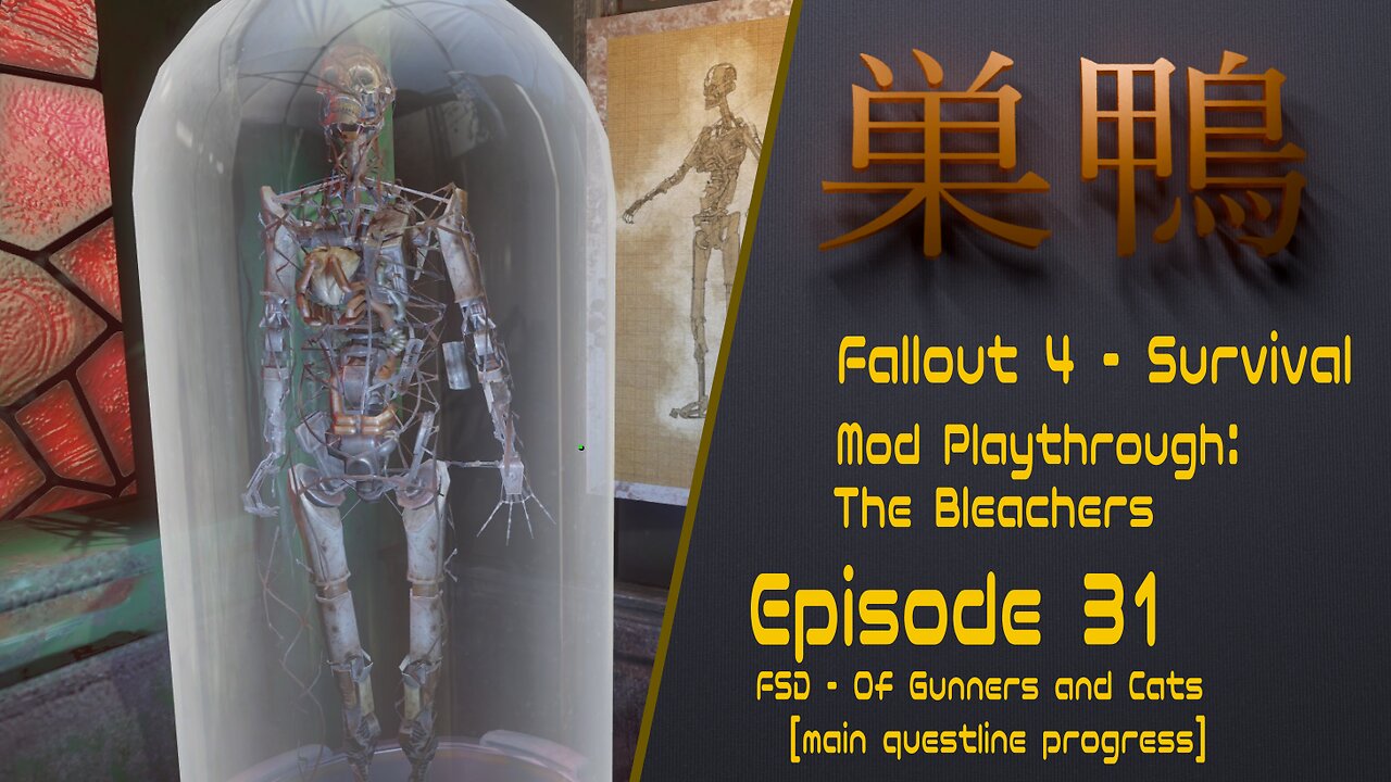 Fallout 4 - Bleachers 2 Survival - ep31 - FSD: Of Gunners and cats