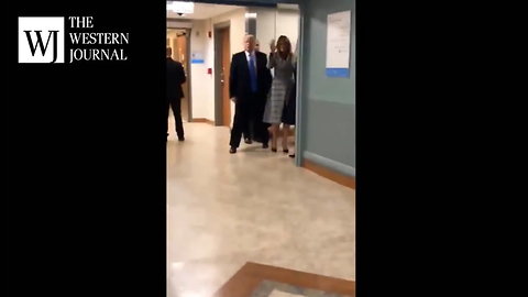 Pittsburgh Doctors And Nurses Can’t Contain Excitement When Trump Walks Past