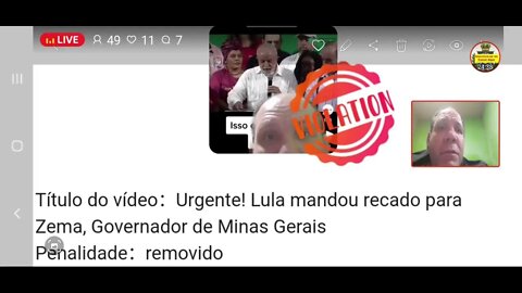 Ao vivo kwai censura vídeos do Canal Monarquia livre.Culpa do Moraes?