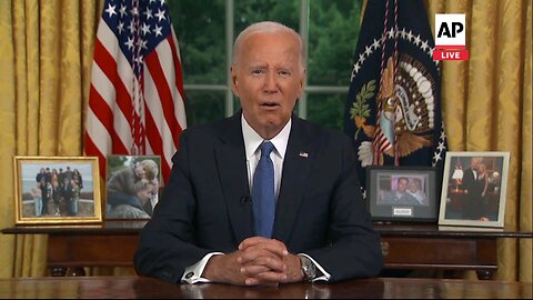 Joe Biden Delivers Oval Office speech after dropping out of 2024 election.mp4