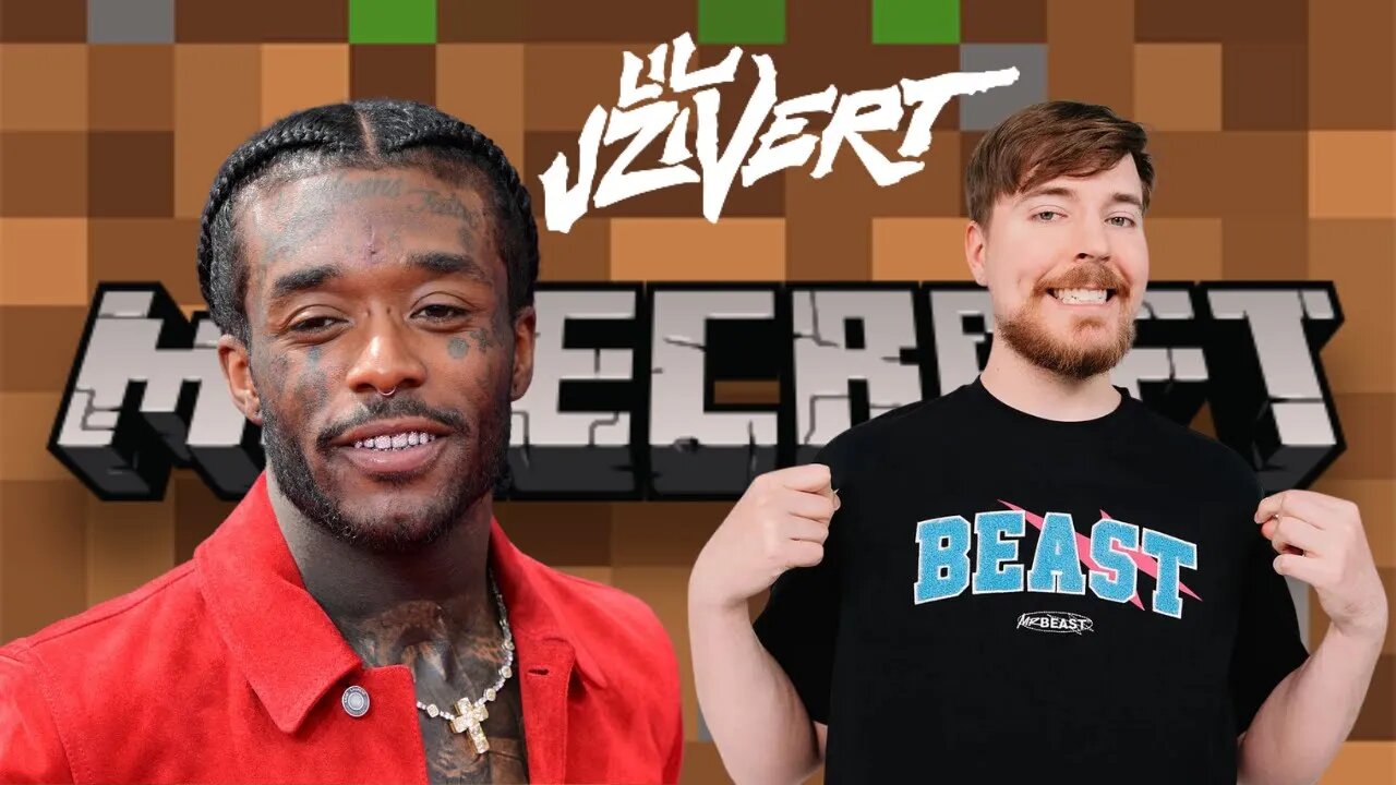 Lil Uzi Vert Shocked by Mr. Beast's Minecraft Challenge