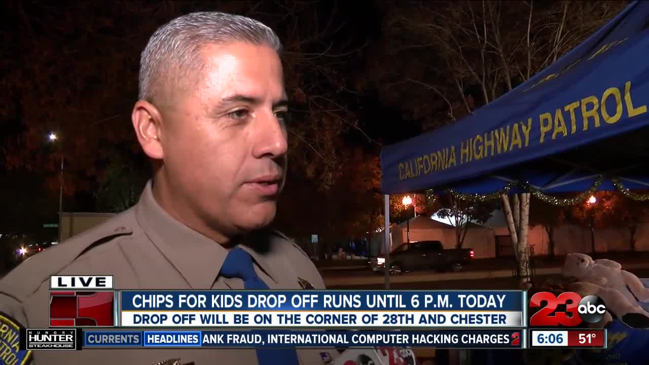 CHiPS for Kids drop off event downtown Bakersfield Friday