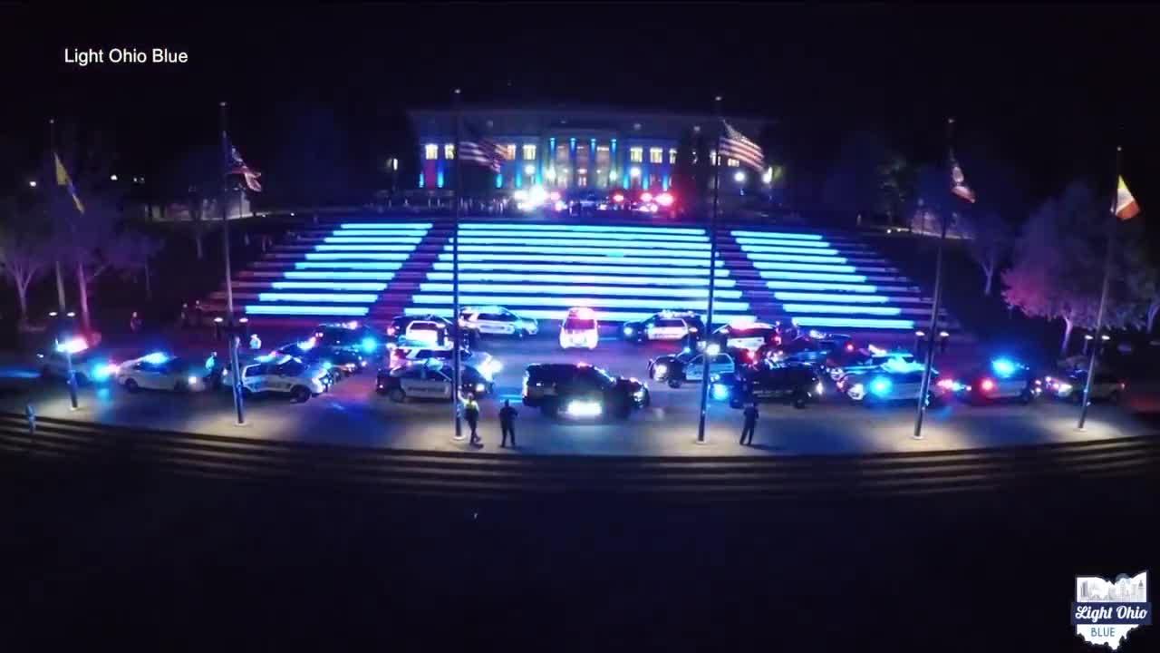 Residents, businesses asked to Light Ohio Blue to show support for law enforcement