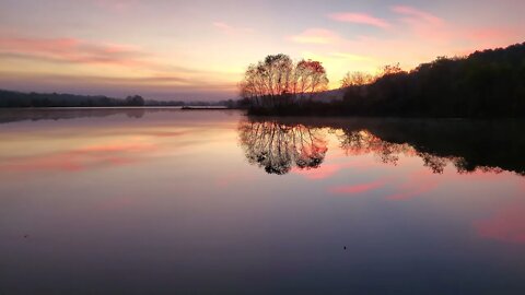 Foggy Sunrise at Piney Z Lake - Winter 2021