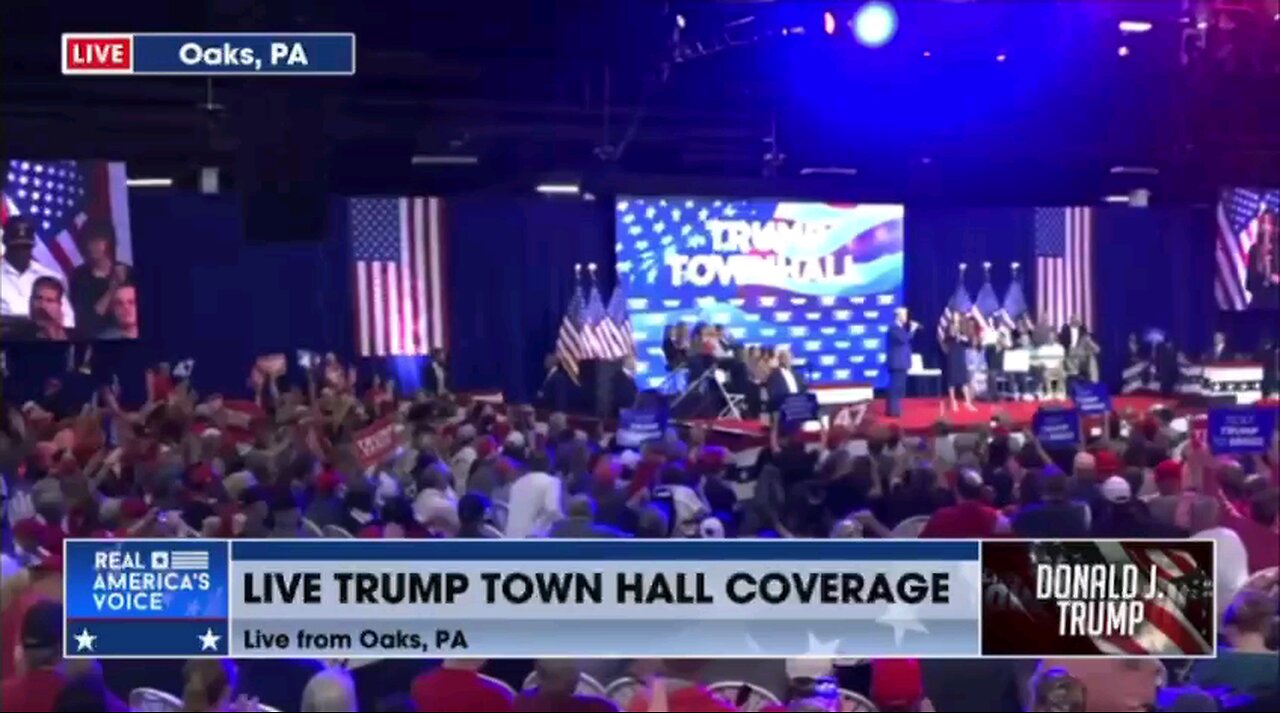 Because it was hot Trump had them open up the doors and he’s now playing music for everyone!