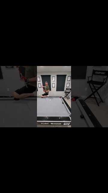 UNREAL Curve Shot!l!! ⚪🔴🎱 #billiards #shorts