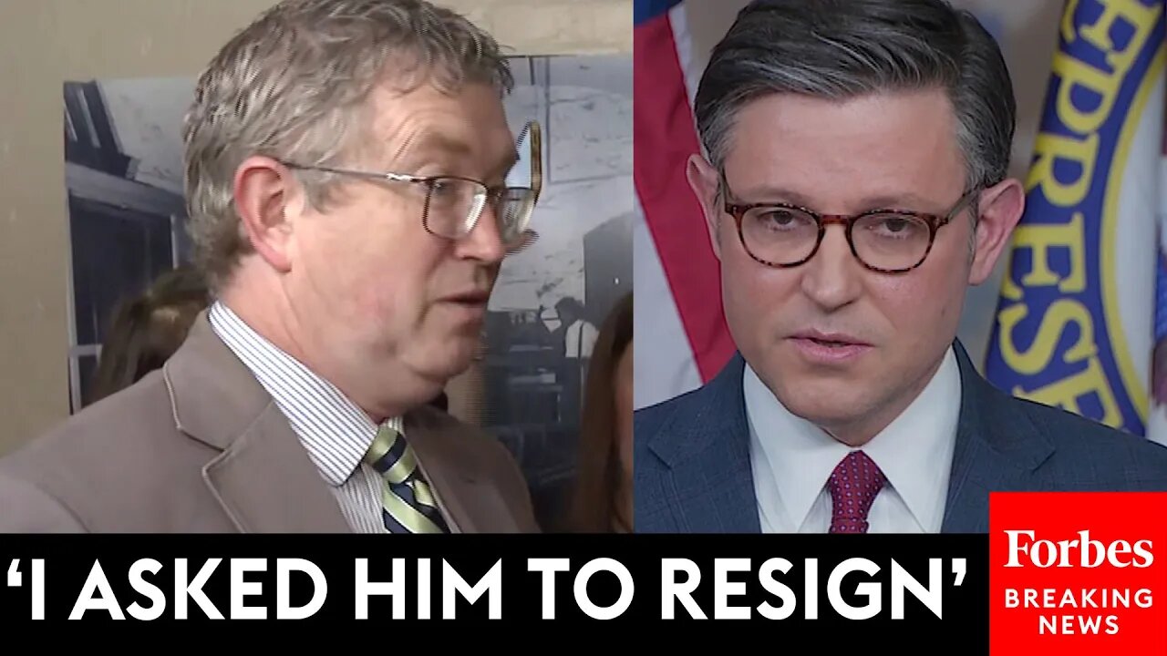 BREAKING NEWS: Republican Rep. Thomas Massie Calls On Speaker Johnson To Resign