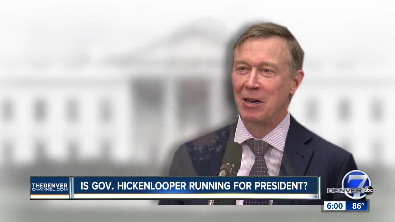 Colorado Gov. John Hickenlooper forms leadership PAC ahead of potential 2020 presidential run