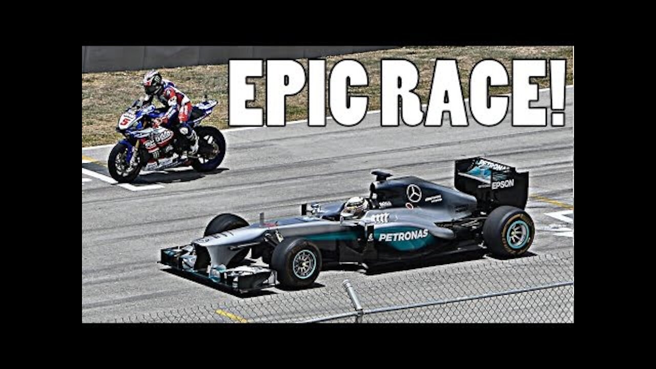 LEWIS HAMILTON: F1 CAR vs YAMAHA R1M SUPERBIKE!!!!!!! The best race ever!!!